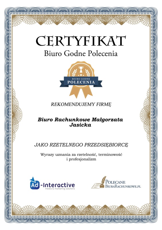 Biuro Rachunkowe Małgorzata Jasicka sp. z o.o.