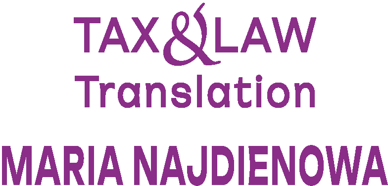 Tax&Law Translation Maria Najdienowa